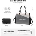 thumbnail image 6 of Lovevook Work Tote Bag for Women, Waterproof Pu Leather 15.6" Laptop Shoulder Bag, Multi-Pocket Office Briefcase with Clutch Bag, 6 of 8