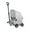 Light Gray, variant on oshhni Foldable Dog Travel Carrier Cat with 4 Wheels Pet Black