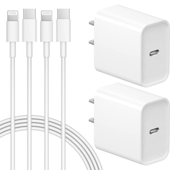 Jucdeke iPhone 14 13 12 11 Super Fast Charger-High Speed iPhone Charger-2-Pack 20W PD USB C 6FT Wall Charger Compatible with iPhone 14/13/13Pro/12/12 Pro/11/11Pro/XS/Max/XR/X/8/8 Plus
