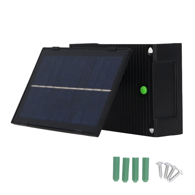 Outdoor Solar Wall Light ABS Waterproof IP65 6W Adjustable LED Wall Light with Battery for Courtyard