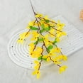thumbnail image 3 of 4PCS Artificial Flowers Forsythia Branches Yellow Silk Fake Winter Jasmine, Long Stem Faux Forsythia Stems Flowers Floral Arrangement for Home Wedding Vase Party Cemetery Decor, 3 of 7
