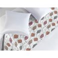 thumbnail image 2 of Fall Season Bed Runner, Corn Intertangled Togerher with Long Swirly Branch Forest Autumn Art, Decorative Accent Bedding Scarf for Hotels Homes & Guest Rooms, Queen, Soft Blue and Teal, by Ambesonne, 2 of 3