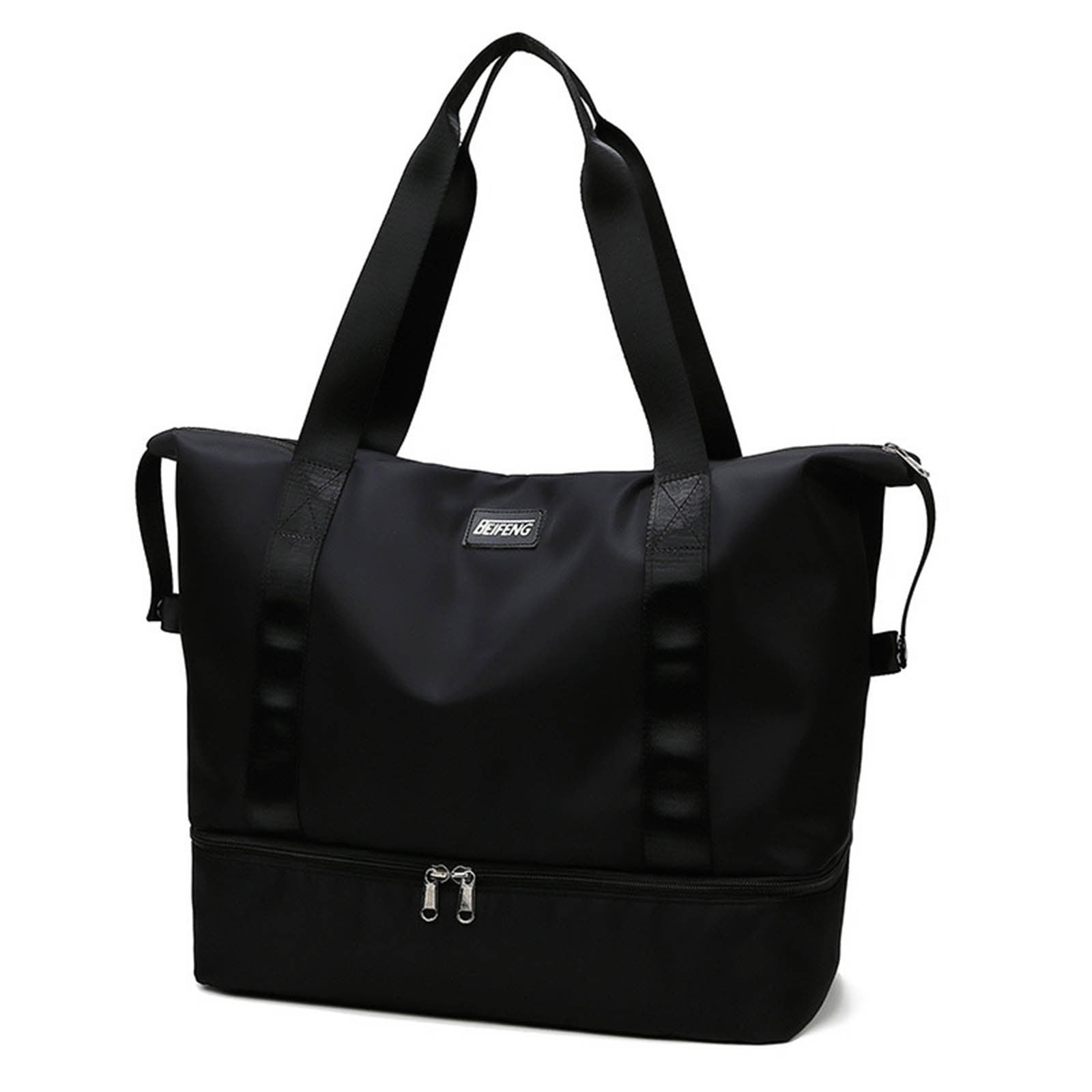 Cadorn Nylon Travel Tote Bag Women's Lightweight Gym Handbag with Large Capacity, Maternity Organizer Fits on Luggage for Travel, Gym, and Daily Use