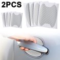 thumbnail image 1 of 4 Uds Pegatina Fibra Carbono para Coche Manija Puerta Película Protectora Antiarañazos Pegatina Antiarañazos para Puerta Coche 3D (plata), 1 of 5