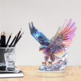 thumbnail image 4 of Honganda Bird Desktop Ornament Owl Cute 2D Acrylic Home Decoration for Indoor Table Bookshelf, 4 of 7