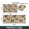 thumbnail image 7 of Beige Chicken Folk Pattern Kitchen Rugs Sets Of 2,Anti Fatigue Kitchen Mat Rugs Non Slip Washable,Decorative Kitchen Floor Mats for Kitchen,Sink,Laundry,17"x30"+17"x47", 7 of 7