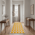 thumbnail image 2 of GENIMO 2'x6' Runner Rug, Washable Non Slip Soft Minimalist Hallway Runner for Kitchen Entryway Laundry Room, Mustard Yellow, 2 of 6