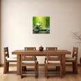 thumbnail image 4 of ZHONGYUTONG Green Bamboo Pictures Zen Wall Art Stone Flower Water SPA Canvas Prints Meditation Yoga Paintings Wall Decor for Bathroom Still Life Artwork (12.00" x 12.00"), 4 of 6