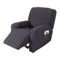 thumbnail image 1 of 4 Separate Piece Stretch Recliner Chair Cover Home Bedroom Living Room Sofa Cover Soft Protector Only Cover, 1 of 6
