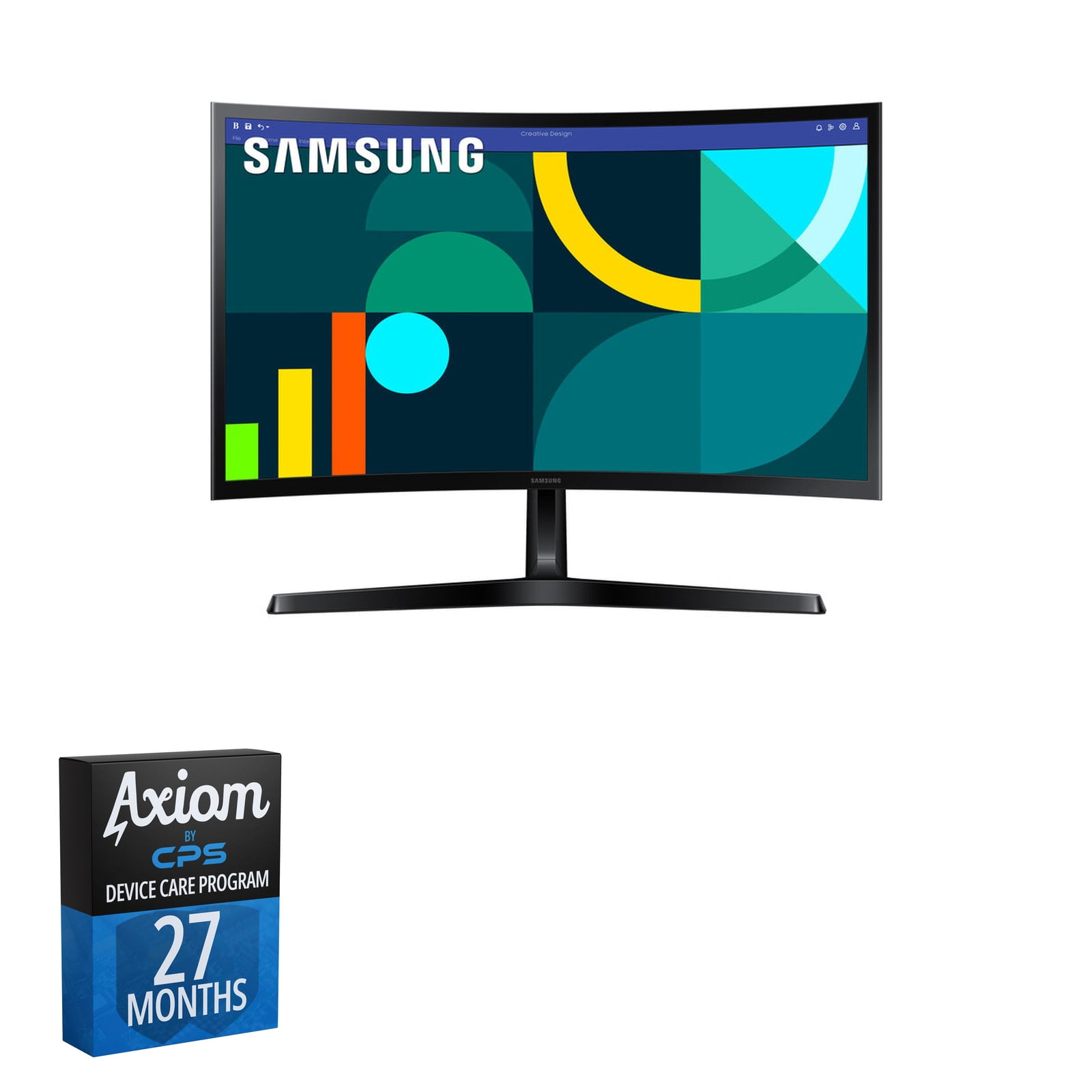 Samsung S3 S36GD 24-in 100 Hz Curved Computer Monitor + 27-Month Axiom Care