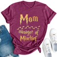 thumbnail image 1 of WILLBEST Chemises pour Femmes Mode Imprimée Haut Ample Col Rond T-Shirt 2443, 1 of 3