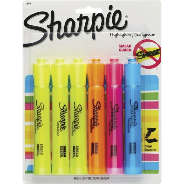 Sharpie Highlighter Tank, 6 Per Pack (Quantity)