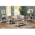 thumbnail image 5 of Table Console de Style Campagnard Français avec Tiroir et Tablette en Bois Flotté et Blanc, 5 of 5