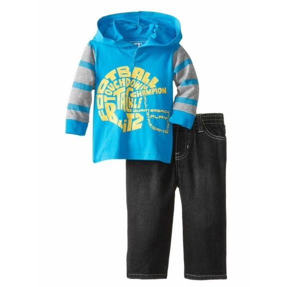 Kids Headquarters Infant Boy 2P Long Sleeve Touch Down Champion Shirt Pants