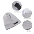 thumbnail image 4 of Sonducket Sombreros Gorros de otoño Turbantes Chemo Cancer Satin Underscarf Caps Ajustable Hijab Headwear Wrap Protection gris claro Type3 NO3, 4 of 6