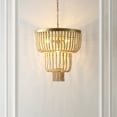 thumbnail image 5 of Safavieh Aleynne 4-Light 20.75" Glam Iron Chandelier, Gold/Natural, 5 of 7