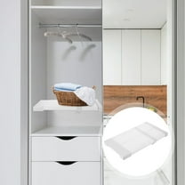 ROSENICE Shelf Divider Wardrobe Divider Shelf 1Set White Plastic Carbon Steel Closet Organizer Homeowners