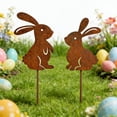 thumbnail image 5 of Garden Flower Pot Outdoor Courtyard Inserts Wrought Iron Silhouettes Decorative Easter Gifts for Kids, 5 of 6
