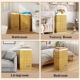 thumbnail image 5 of Wisdom Star Full Fabric 2 Pack Laundry Hamper with Lid, 100 Gal(100L), Large Laundry Hamper with Handle Removable Bag, Collapsible Clothes Hamper Organize, For Change of Clothes Towels, Wicker Print, 5 of 6