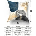 thumbnail image 2 of Blue and Grey Throw Pillows Boho Pillow Covers 18x18 Abstract Geometric Pillow Covers Mid Century Modern Decor for Sofa Bed Living Room Couch Set of 4, 2 of 6