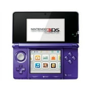 Restored Nintendo 3DS Midnight Purple with Stylus SD Card and Charger (Refurbished)
