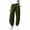 Army Green, variant on Womens High Waist Drawstring Sweatpants Warm Barrel Leg Cuffed Pants Casual Winter Trousers with Pockets