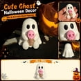 thumbnail image 5 of Summerween Ghost Figure Decor, Resin 2 Inch Beach Pool Party Decoration Cute Kawaii Spooky Summer Halloween Hawaii Gift Decor Funny Ghost Statue Tabletop Indoor Outdoor Home, C, 5 of 10