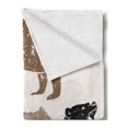 thumbnail image 2 of Bear Soft Flannel Fleece Blanket, Different Bears with Grunge Design Growling Animal Portraits Silhouettes Retro Style, Cozy Plush for Indoor and Outdoor Use, 70" x 90", Multicolor, by Ambesonne, 2 of 5