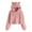 Pink, variant on Plush Hoodies for Girl Cute Teddy Bear Ears Hooded Sweatshirt Long Sleeve Soft Warm Fleece Tops for 7-12 Years, Black