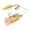 Coleslaw/Silver + Gold, variant on Berkley Power® Blade Compact, Spinnerbaits, Shad Spawn/Gold + Silver (1-count)