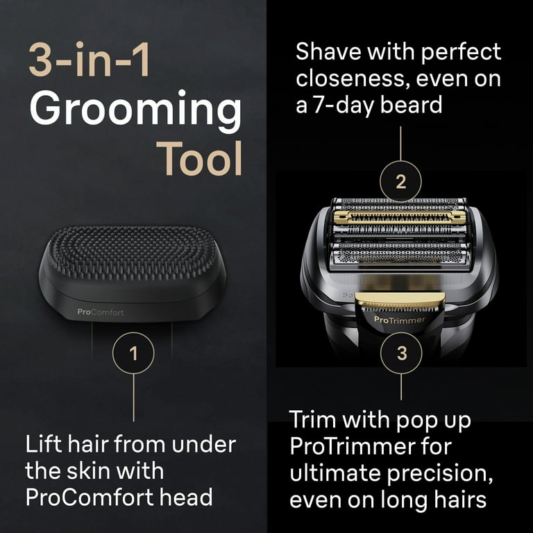Braun Series 9 PRO+ Electric Razor for Men, ProComfort Head Braun Series 9 PRO+ Electric Razor for Men, ProComfort Head