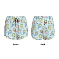 thumbnail image 5 of Lsque Frog In Mermaid Printed Women's Running Shorts with Liner Pockets,Elastic Quick Dry Workout Athletic Gym Yoga Shorts,Womens High Waist Shorts-, 5 of 9