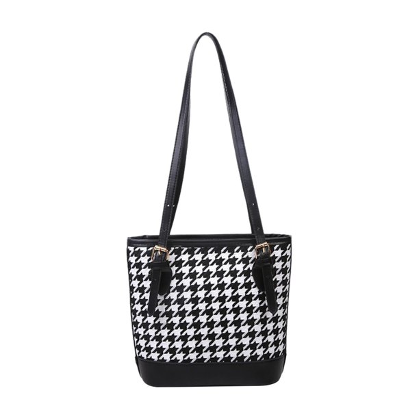Bolsos A Cuadros Vintage para Mujer Compras Diarios Hombro PU Simples