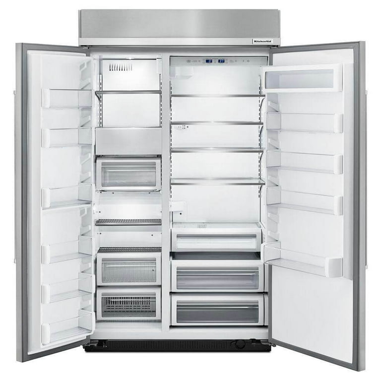 KitchenAid KBSN608EPA 30 Cu. Ft. Custom Panel Side by Side Refrigerator