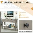 thumbnail image 4 of Harper & Bright Designs Vintage Console Table with Storage, Narrow Entryway Table with Drawers and Open Shelf, Gray Wash, 4 of 10