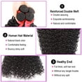 thumbnail image 2 of Ustar Brazilian Virgin Human Hair Water Wave 3 Bundles with 4"x4" Lace Closure with Baby Hair Free Part 1B Natural Wave, 2 of 5