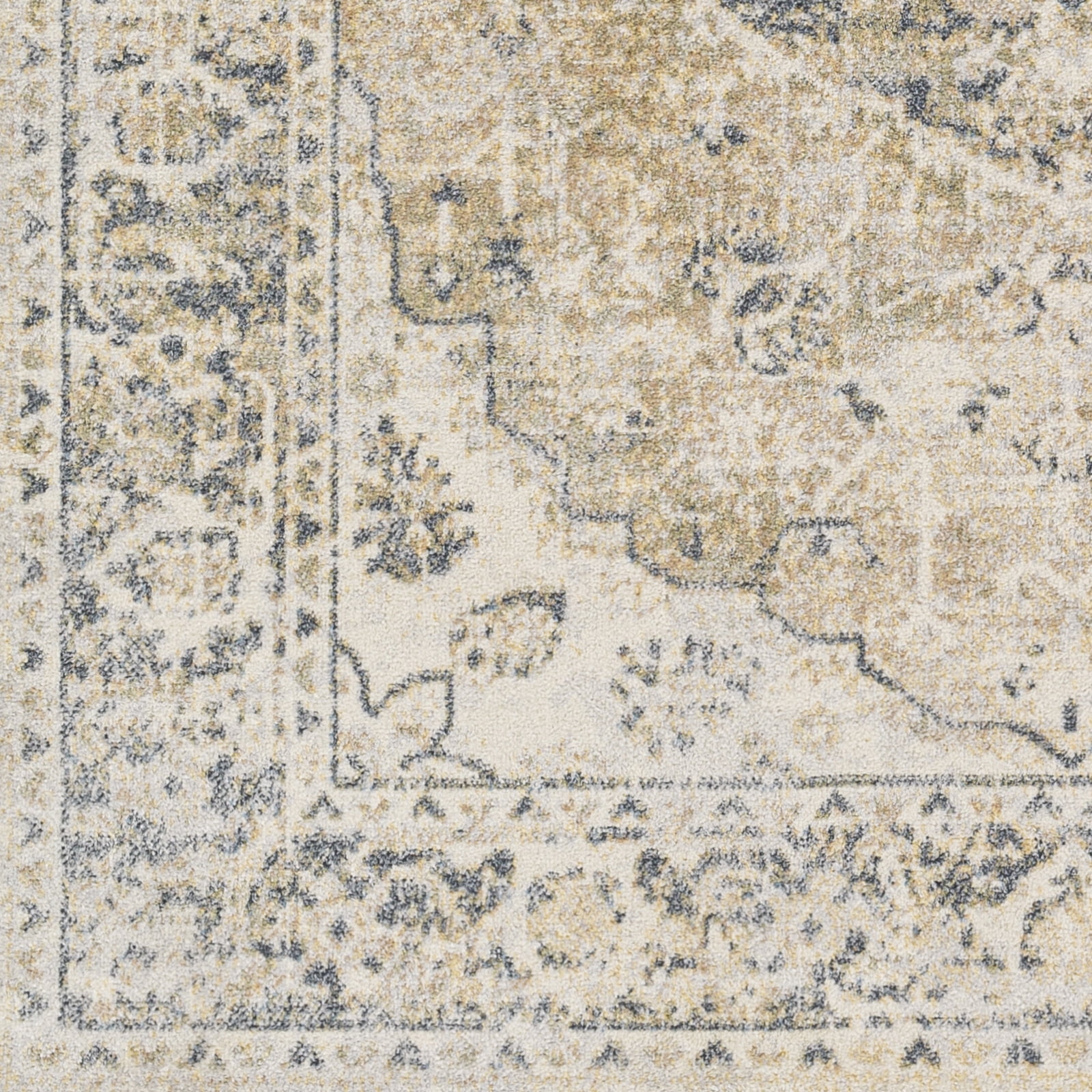 Lillian BlueGray/Beige 7' Machine Washable Area Rug