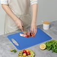 thumbnail image 4 of Gnmfd Plastic Cutting Board Lightweight Non Slip Chopping Mat, Multifunction Kitchen Board with Handle for Meat Vegetable Food Prep Use, 4 of 6
