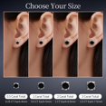 thumbnail image 4 of F136 Titanium Stud Earrings for Men Women Hypoallergenic Moissanite Screw Back Earrings with VVS Clarity Exquisite, 4 of 7