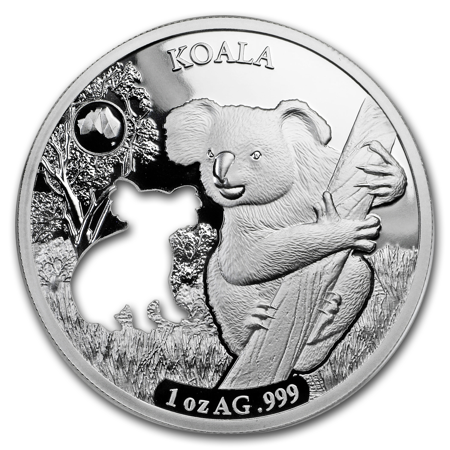 2019 Solomon Islands 1 oz Silver Shapes of Australia (Koala