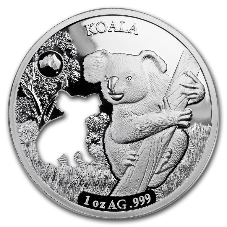 2019 Solomon Islands 1 oz Silver Shapes of Australia (Koala