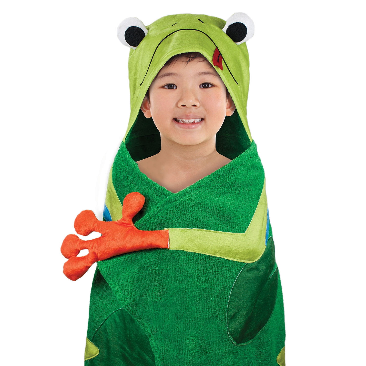 frog hooded towel