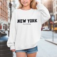thumbnail image 2 of Girls Sweatshirt Letter Sweatshirts for Teen Girls Crewneck Oversized Sweatshirt Kids Fashion Long Sleeve Pullover Tops Kaprioy Girls Sweatshirt, 2 of 4