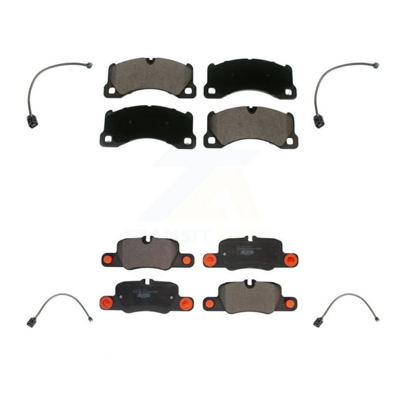 TEC Ensemble de Plaquettes de Frein à Disque en Céramique avant Arrière et de Capteurs d'Usure pour Voiture Porsche Panamera KTW-100520