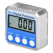 High Precision Zinc Alloy 360 Degree Electronic Protractor Digital Inclinometer Angle Gauge Meter Magnetic Measuring Tool Digital Level Box