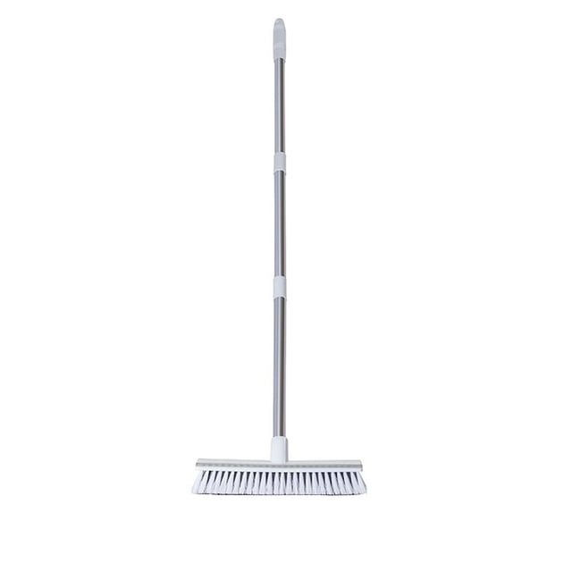 Yuarrent Cepillo para fregar el suelo con mango largo, cerdas rígidas, cepillo para fregar el suelo de azulejos, para limpiar la pared del suelo del Suministros de limpieza para el hogar Yuarrent HA015519-00