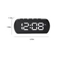 thumbnail image 3 of Latrodar Digital Alarm Clock Simples LED Large Digital Display Budget-Friendly Study Kitchen Clock White Home Gadgets, 3 of 5