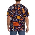 thumbnail image 3 of Sikiie Whimsical Autumn Forest Men's Cuban Shirt, Hawaiian Shirts, Business Casual Button Down Shirts, Short Sleeve Shirt-Small, 3 of 5
