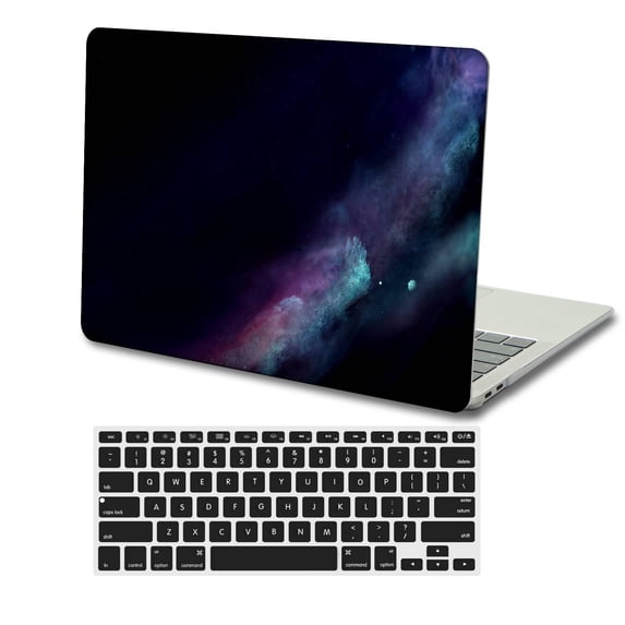 KSK KAISHEK Hard Shell Cover Compatible 2016-2019 Release MacBook Pro 15 inchs with Touch ID + Black Keyboard Cover Model: A1990&A1707 Galaxy A 0550