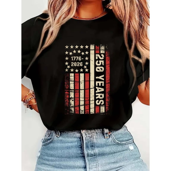 250 Years America Anniversary 250th Independence Day Vintage T-Shirt